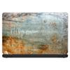 Custom Fit Made to Order Laptop Notebook Skin Vinyl Sticker Cover Decal Fits 13.3" 14" 15.6" 16" HP Lenovo Apple Mac Dell Compaq Acer|Rusted Steel Metal Plate Grey view 1