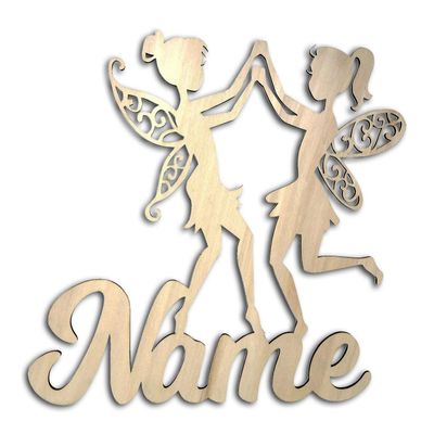 Fairy, Personalized Night Light with Name, Custom Sign, Fairy Night Light, Home Decor, Fairies, Gifts for Girls, Fairy with LED Lights, Twins