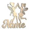 Fairy, Personalized Night Light with Name, Custom Sign, Fairy Night Light, Home Decor, Fairies, Gifts for Girls, Fairy with LED Lights, Twins view 1