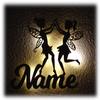 Fairy, Personalized Night Light with Name, Custom Sign, Fairy Night Light, Home Decor, Fairies, Gifts for Girls, Fairy with LED Lights, Twins view 2