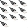 100 Feet Cat6 Slim Ethernet Network Patch Cables Black RJ45 m/m (10 Pack) view 1