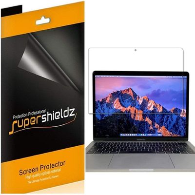 Supershieldz (3 Pack) Anti Glare (Matte) Screen Protector Designed for MacBook Pro 15 inch (2019 2018 2017 2016 Released) Model A1707 A1990 Touch Bar