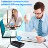 Wuloo Intercoms Wireless for Home 5280 Feet Range 10 Channel 3 Code, Wireless Intercom System for Home House Business Office, Room to Room Intercom, Home Communication System (6 Packs, Black) view 4