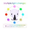 Tianhaixing Night Light Kids with Cute Elephant Design Children's Room LED Bedside Lamp with Changeable RGB Colors Rechargeable Night Light Compatible with Touch-Control & Remote Control - Elephant view 2