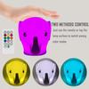 Tianhaixing Night Light Kids with Cute Elephant Design Children's Room LED Bedside Lamp with Changeable RGB Colors Rechargeable Night Light Compatible with Touch-Control & Remote Control - Elephant view 3
