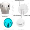 Tianhaixing Night Light Kids with Cute Elephant Design Children's Room LED Bedside Lamp with Changeable RGB Colors Rechargeable Night Light Compatible with Touch-Control & Remote Control - Elephant view 4