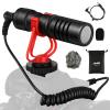 Moukey MCM-1 Camera Microphone, Video Mic with Shock Mount and Windshield, Professional Vlogging Kit for iPhone, Android Smartphone, DSLR Camera & Camcorder, Battery-Free Shotgun Mic view 1