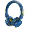 POWMEE M2 Kids Headphones Wired Headphone for Kids,Foldable Adjustable Stereo Tangle-Free,3.5MM Jack Wire Cord On-Ear Headphone for Children/Teens/Girls/School/Kindle/Airplane/Plane/ (Blue) view 1
