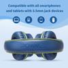 POWMEE M2 Kids Headphones Wired Headphone for Kids,Foldable Adjustable Stereo Tangle-Free,3.5MM Jack Wire Cord On-Ear Headphone for Children/Teens/Girls/School/Kindle/Airplane/Plane/ (Blue) view 3