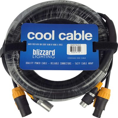 Blizzard Lighting Cool Cables True1 Compatible + DMX Combo (25ft/3-pin)