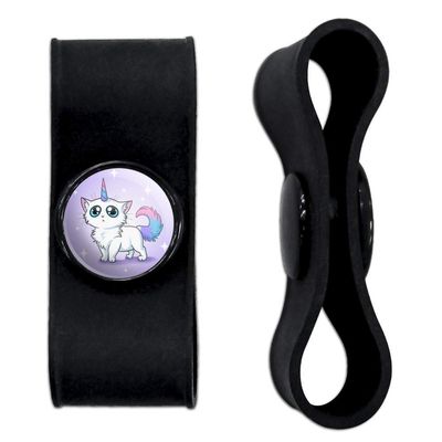 GRAPHICS & MORE Cat Unicorn Headphone Earbud Cord Wrap - Charging Cable Manager - Wire Organizer Set of 2 - White