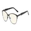 Eyekepper Computer Reading Glasses,Blue Light Filter Readers,Stylish Cateye Oval Reading Eyeglasses Women,Black +1.75 view 1