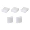 uxcell 5pcs Plastic USB Cap Port Cover Anti Dust Protector 13mmx5mm Clear view 1