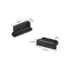 uxcell 5pcs Male Anti Dust Silicone Cover Port Protectors 10mmx2.5mm Black view 2