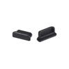 uxcell 5pcs Male Anti Dust Silicone Cover Port Protectors 10mmx2.5mm Black view 3