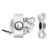 GRAPHICS & MORE Letter L Floral Monogram Initial Headphone Earbud Cord Wrap - Charging Cable Manager - Wire Organizer Set of 2 - White view 2