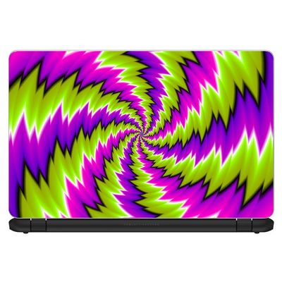 Psychedelic | Custom Fit Made to Order Laptop Notebook Skin Vinyl Sticker Cover Decal Fits 13.3" 14" 15.6" 16" Compatible with All Brands | Psychedelic Moving Purple Green Swirls