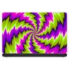 Psychedelic | Custom Fit Made to Order Laptop Notebook Skin Vinyl Sticker Cover Decal Fits 13.3" 14" 15.6" 16" Compatible with All Brands | Psychedelic Moving Purple Green Swirls view 1