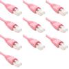 5 Feet Cat6 Ethernet Network Patch Cables Pink RJ45 m/m (10 Pack) view 1