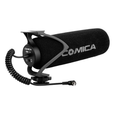 COMICA CVM-V30 LITE Camera Shotgun Microphone for Cannon Nikon Sony DSLR Camera and iPhone Android Smartphone, Supercardioid Professional Video Mic with Shock Mount Perfect for Interview Recording.