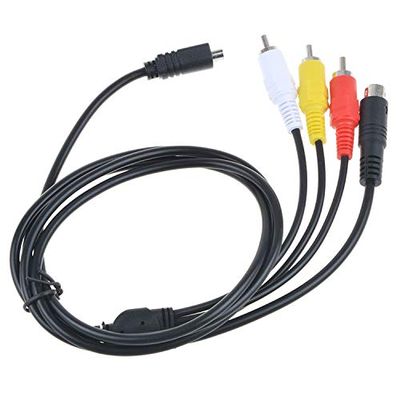PK Power 5ft AV A/V Audio Video TV Cable Cord Lead Compatible with Sony Handycam DCR-SR60/v/e DCR-SR65/e