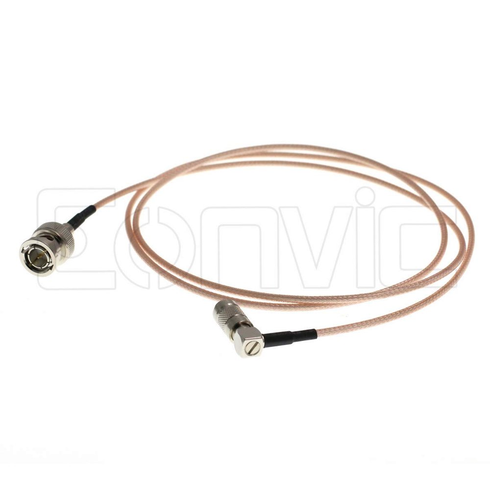 Eonvic RG179 75ohm SDI Pigtail Cable for Blackmagic BNC Male to 1.0/2.3 DIN Male