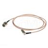 Eonvic RG179 75ohm SDI Pigtail Cable for Blackmagic BNC Male to 1.0/2.3 DIN Male view 1