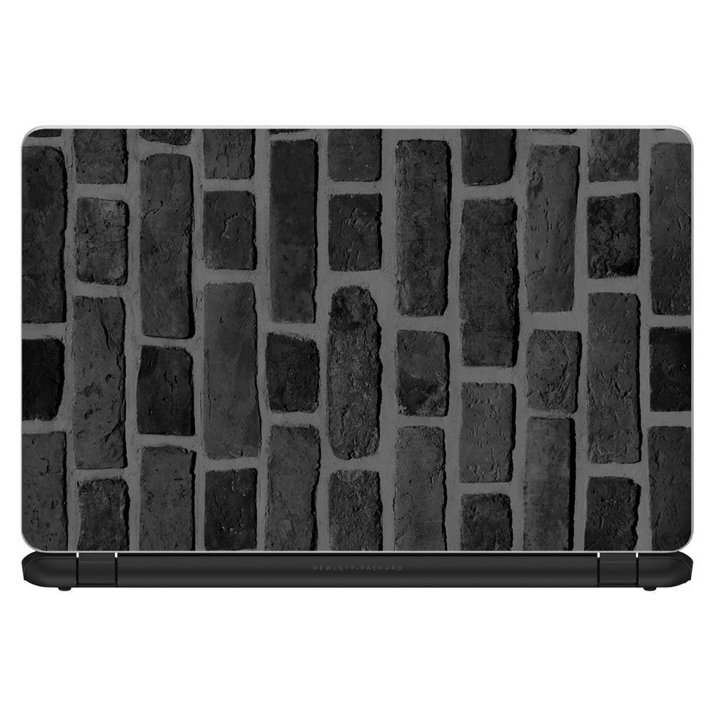 Custom Fit Made to Order Laptop Notebook Skin Vinyl Sticker Cover Decal Fits 13.3" 14" 15.6" 16" HP Lenovo Apple Mac Dell Compaq, Fits Most Models| Grey Stone Brick Wall Bricks Blocks