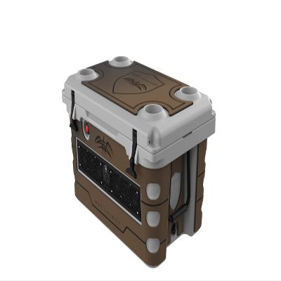 Wet Sounds Stealth SHIVR-55-GRY Gray High Output Audio Cooler Speaker System + Full Gator Step Kit - Whiskey Over Black