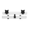 Continews Horizontal 2 Monitor Slideable Wall Mount with Swivel Arm view 3