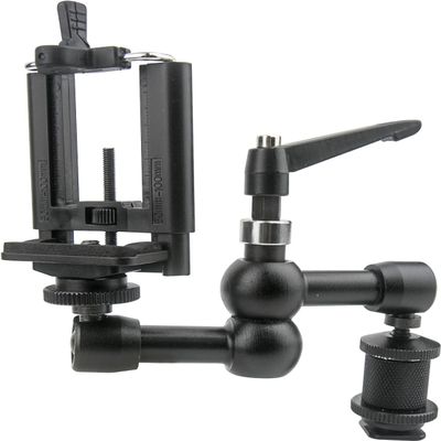 Kupo Camera Mountable Universal Smartphone Holder with 5" Articulating Arm for Video Recording, Monitoring, and Content Creation (KG101511)