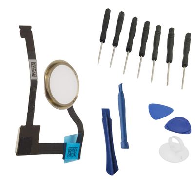 Best Shopper - Replacement Home Button Flex Cable Compatible With Apple iPad Pro 12.9 (2015) First Gen / iPad Air 2 - Gold