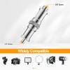 3 Pieces Standard 1/4 to 3/8 inch Metal Male Convertor Threaded Screw Adapter Spigot Stud for Studio Light Stand, Hotshoe/Coldshoe Adapter, Ball Head, Wireless Flash Receiver, Trigger view 2