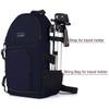MOSISO Camera Sling Bag, DSLR/SLR/Mirrorless Camera Backpack Case Shockproof Photography Backpack with Tripod Holder & Removable Modular Inserts Compatible with Canon/Nikon/Sony/Fuji, Navy Blue view 3