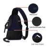 MOSISO Camera Sling Bag, DSLR/SLR/Mirrorless Camera Backpack Case Shockproof Photography Backpack with Tripod Holder & Removable Modular Inserts Compatible with Canon/Nikon/Sony/Fuji, Navy Blue view 4