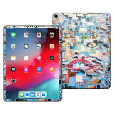 MightySkins Skin Compatible with Apple iPad Pro 11 (2018) - Face Tiles | Protective, Durable, and Unique Vinyl Decal wrap Cover | Easy to Apply, Remove, and Change Styles | Made in The USA