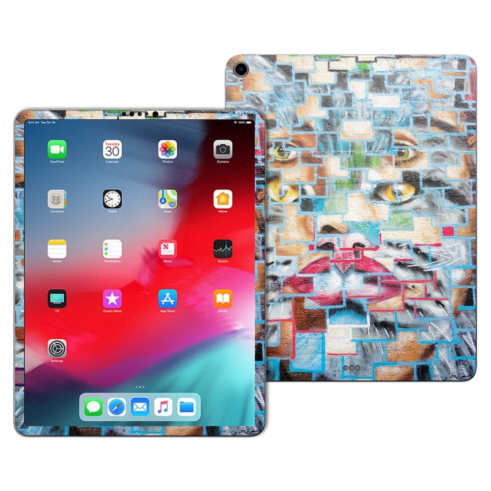 MightySkins Skin Compatible with Apple iPad Pro 11 (2018) - Face Tiles | Protective, Durable, and Unique Vinyl Decal wrap Cover | Easy to Apply, Remove, and Change Styles | Made in The USA