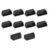 uxcell 10pcs VGA Port Silicone Anti Dust Protectors Cap Cover for DB9, RS232 Black view 1