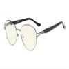 Eyekepper Computer Reading Glasses,Blue Light Filter Readers, Stylish Cateye Round Eyeglasses Women,Gunmetal +1.75 view 1