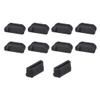 uxcell 10pcs Anti Dust Silicone Cover Port Protectors for Female Port 11mmx1.3mm Black view 1