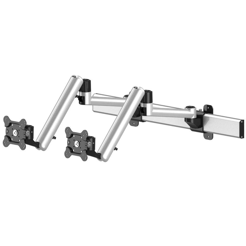 Continews Six Degrees of Flexibility Dual Monitor Slideable Wall Mount