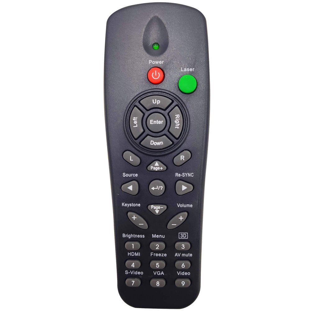 INTECHING BR-3043N Projector Remote Control for Optoma DS211, DS216, DS316, DS322, DS323, DS325, DS326, DW312, DW318, DX319, DX617, DX619, DX621, DX623, DX626, ES521, ES526, ES526L, ES529, EW531