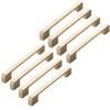 FirstDecor 8PCS Golden Drawer Knobs Pulls Handles - Kitchen Cabinets Furniture Wardrobe Drawer Knob Pull Handle view 1