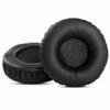 1 Pair of Protein Leather Ear Pads Cushion Cover Earpads Replacement Compatible with Plantronics Blackwire C510 C520 C710 C720 Headphones (Black) view 3