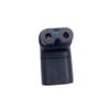 Tekit C7 to C8 UP/Down 90 Degree Adapter, IEC 60320 C8 Plug to C7 Receptacle Male to Female Extension Power Supply Main Adapter (C7 to Up Angled C8) view 4