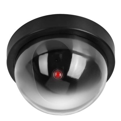 Sonew Fake Dummy Security CCTV Dome Camera,with Flahsing Red LED Light Indoor and Outdoor Use, for Homes & Business (Black)