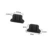 uxcell 20pcs Silicone Micro USB Cap Port Cover Anti Dust Protector 6.5mmx2.3mm Black view 2