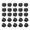 uxcell Silicone USB B Anti-Dust Stopper Cap Cover Black 20pcs view 1