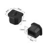uxcell Silicone USB B Anti-Dust Stopper Cap Cover Black 20pcs view 2