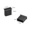 uxcell 5pcs USB Cap Port Cover Anti Dust Protector 13mmx5mm for USB 2.0 Black view 2